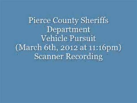 If you have an emergency call 911. . Pierce county sheriff scanner
